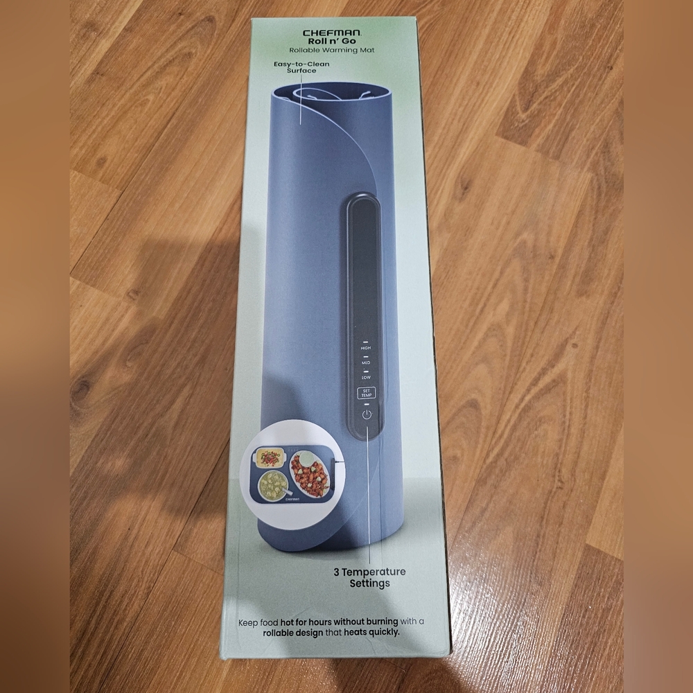 CHEFMAN Roll n’ Go Food Warming Mat, Grey 🍲 🍛 🥘